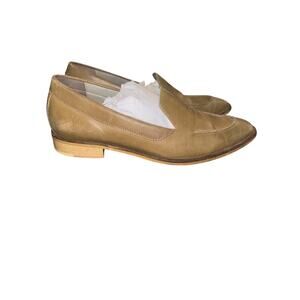 Women’s Everlane Taupe Leather Italian Loafers. Size 8
